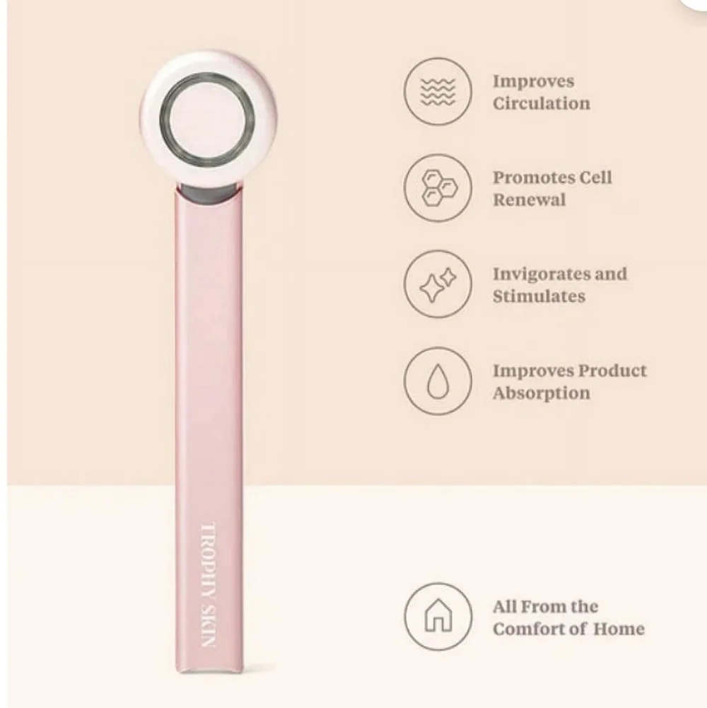 NIB Trophy Skin BrightenMD Facial Tool - Pink - Sealed - Red Light Therapy